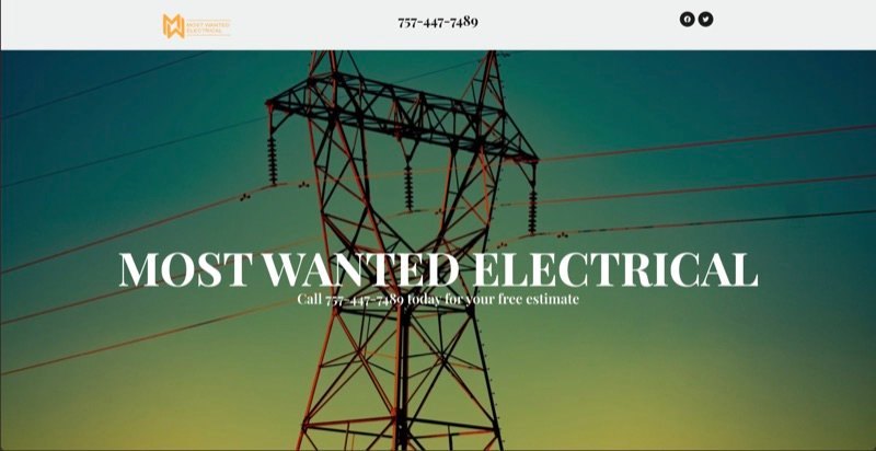 Most Wanted Electrical website