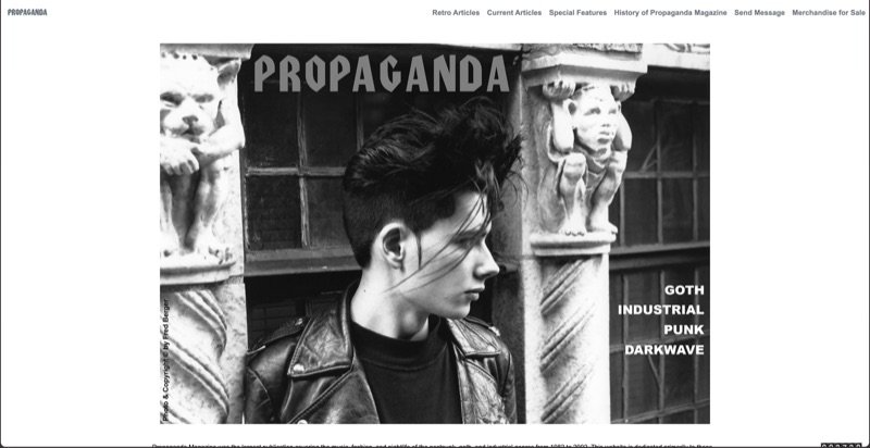 Propaganda Magazine website