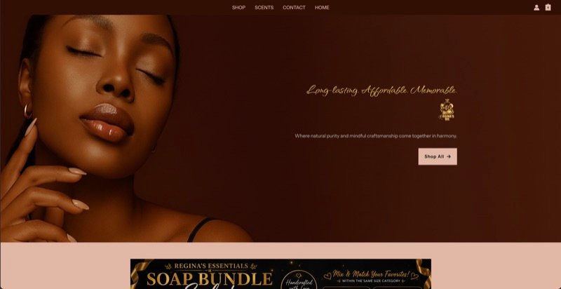 Regina's Oil website